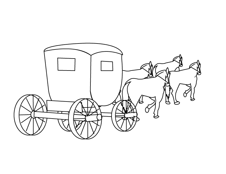 fairy tale carriage coloring pages - photo #15