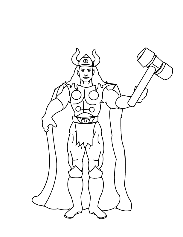 Coloring Pages - Thor