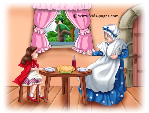 Красная шапочка и бабушка картинка для детей