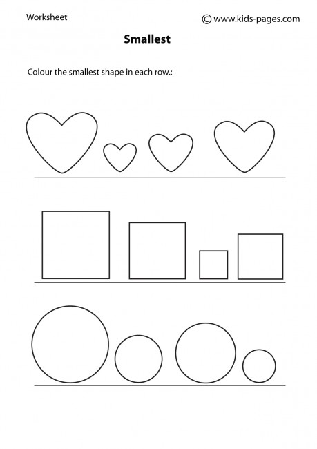 big small 4 b w worksheet